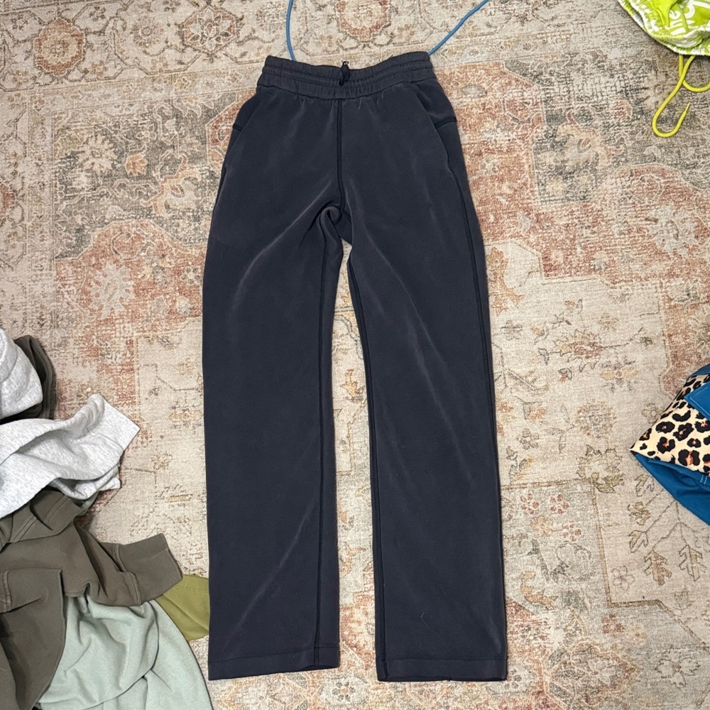 lululemon athletica Charcoal Gray Softstream Straight Leg Pants